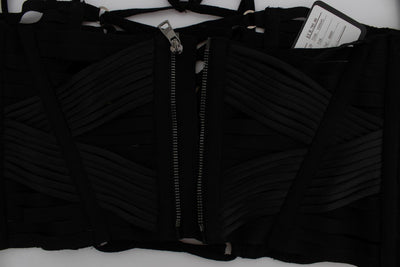 Black Stretch Waist Corset Belt