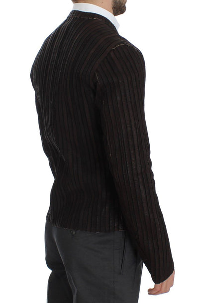 Brown Leather Jacket Biker Coat