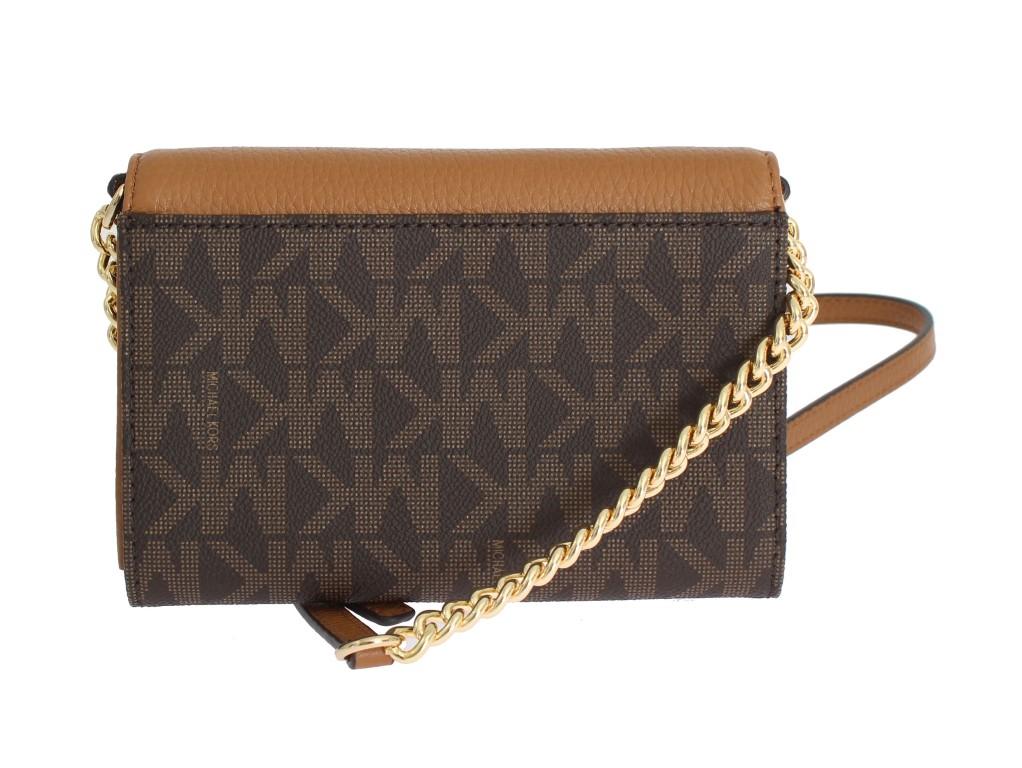 Brown VANNA Leather Crossbody Handbag