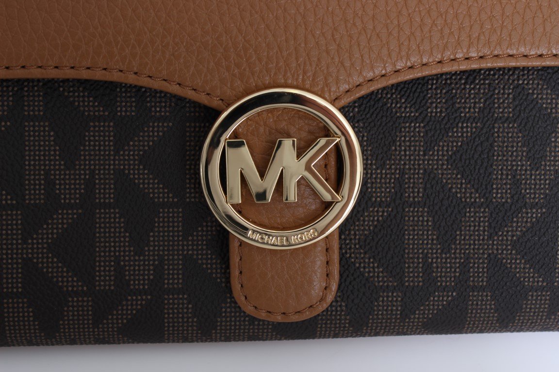 Brown VANNA Leather Crossbody Handbag