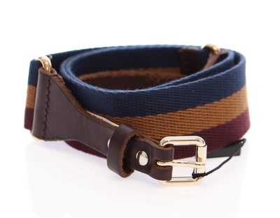 Multicolor Leather Logo Belt