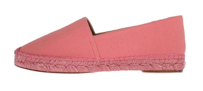 Pink Wool Espadrilles Loafers