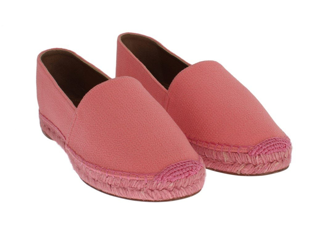 Pink Wool Espadrilles Loafers