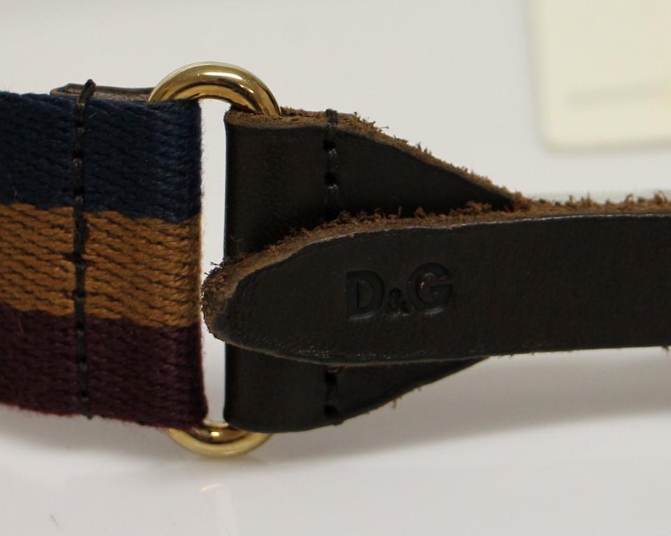 Multicolor Leather Logo Belt