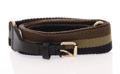 Multicolor Leather Logo Belt