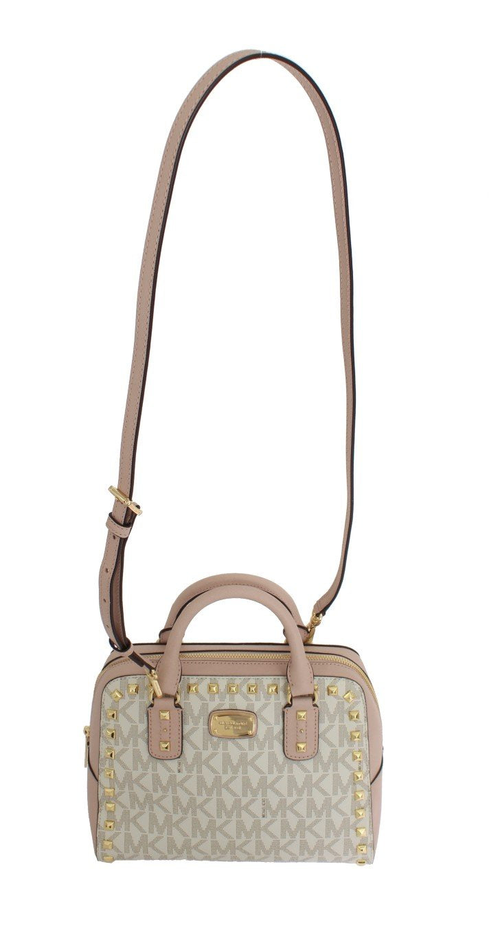 Pink SANDRINE Leather Satchel Handbag