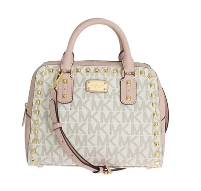 Pink SANDRINE Leather Satchel Handbag