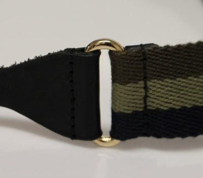 Multicolor Leather Logo Belt
