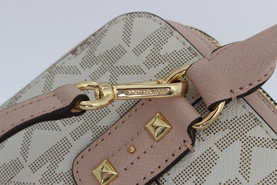 Pink SANDRINE Leather Satchel Handbag