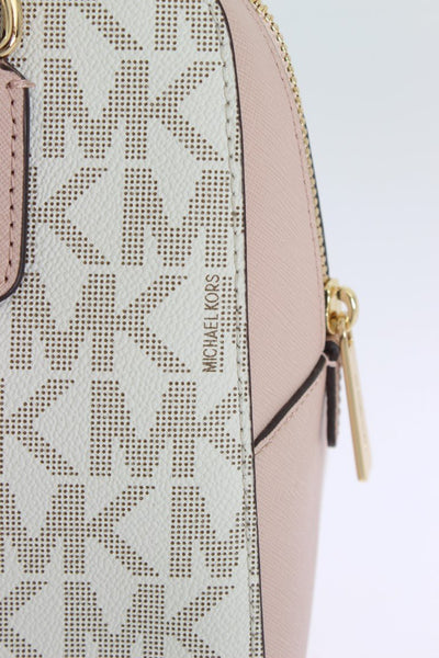 Pink SANDRINE Leather Satchel Handbag
