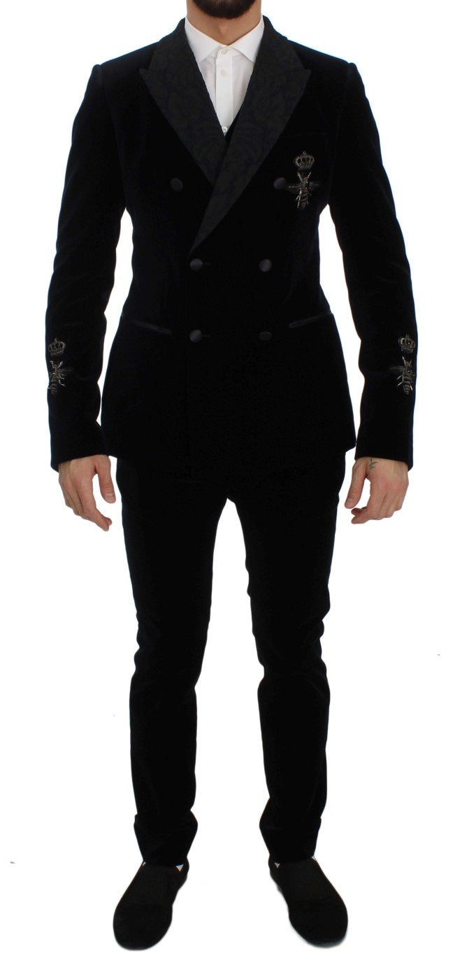 Blue Velvet 3 Piece Slim Fit Suit