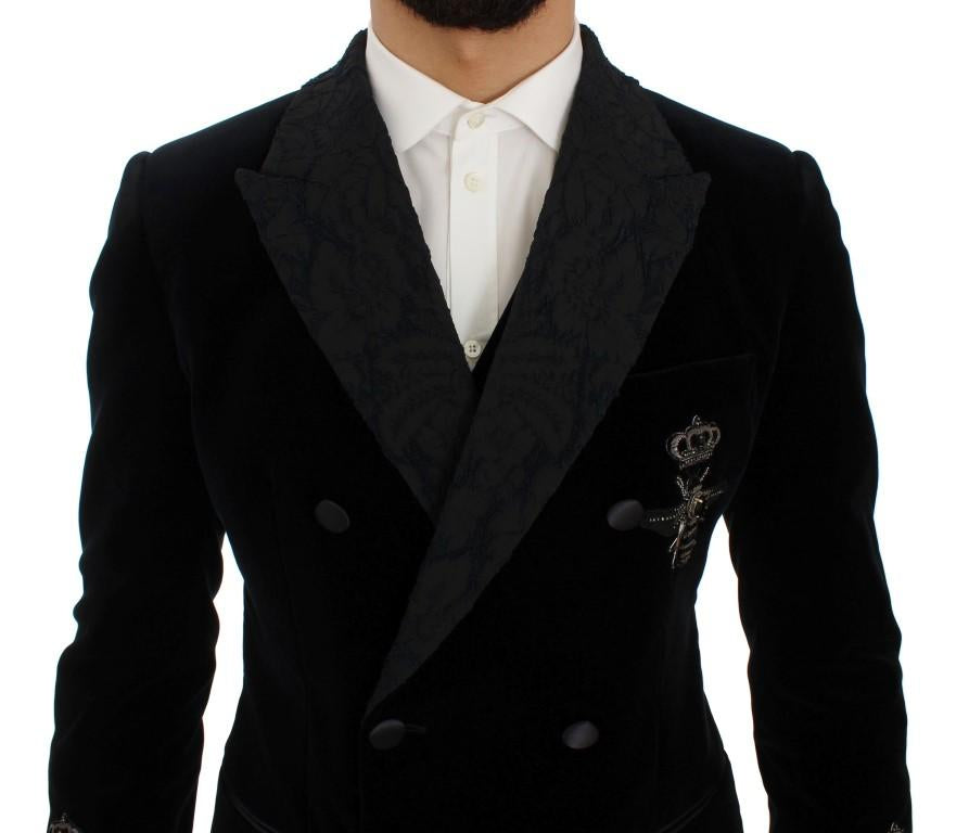 Blue Velvet 3 Piece Slim Fit Suit