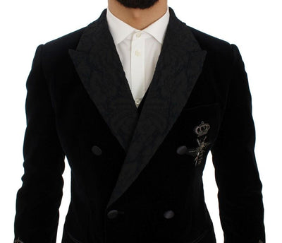 Blue Velvet 3 Piece Slim Fit Suit
