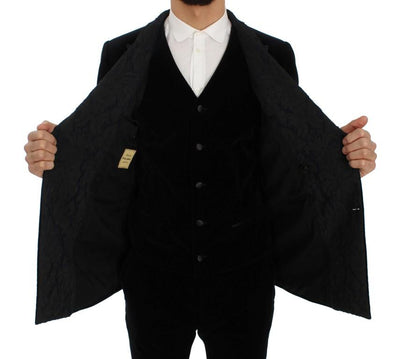 Blue Velvet 3 Piece Slim Fit Suit