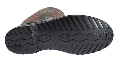 Black Roses Rubber Rain Boots