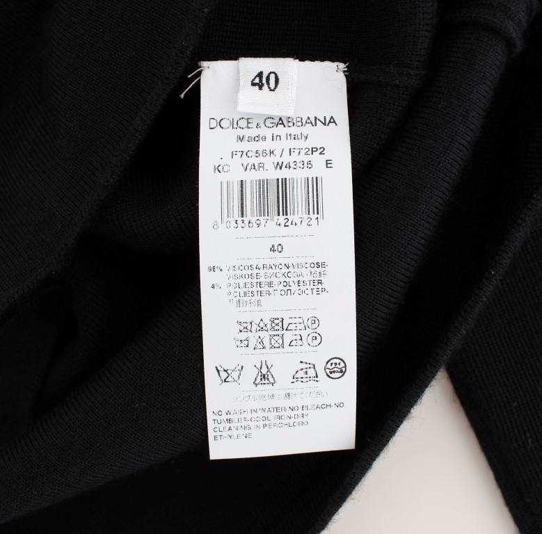 Black Long Sleeve Henley Sweater