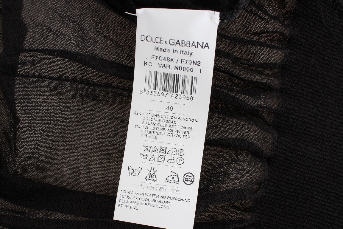 Black Cotton Button Down Vest Cardigan