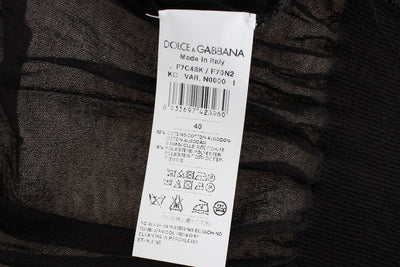 Black Cotton Button Down Vest Cardigan