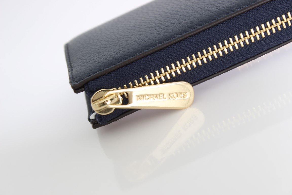 Navy Blue BEDFORD Leather Wallet