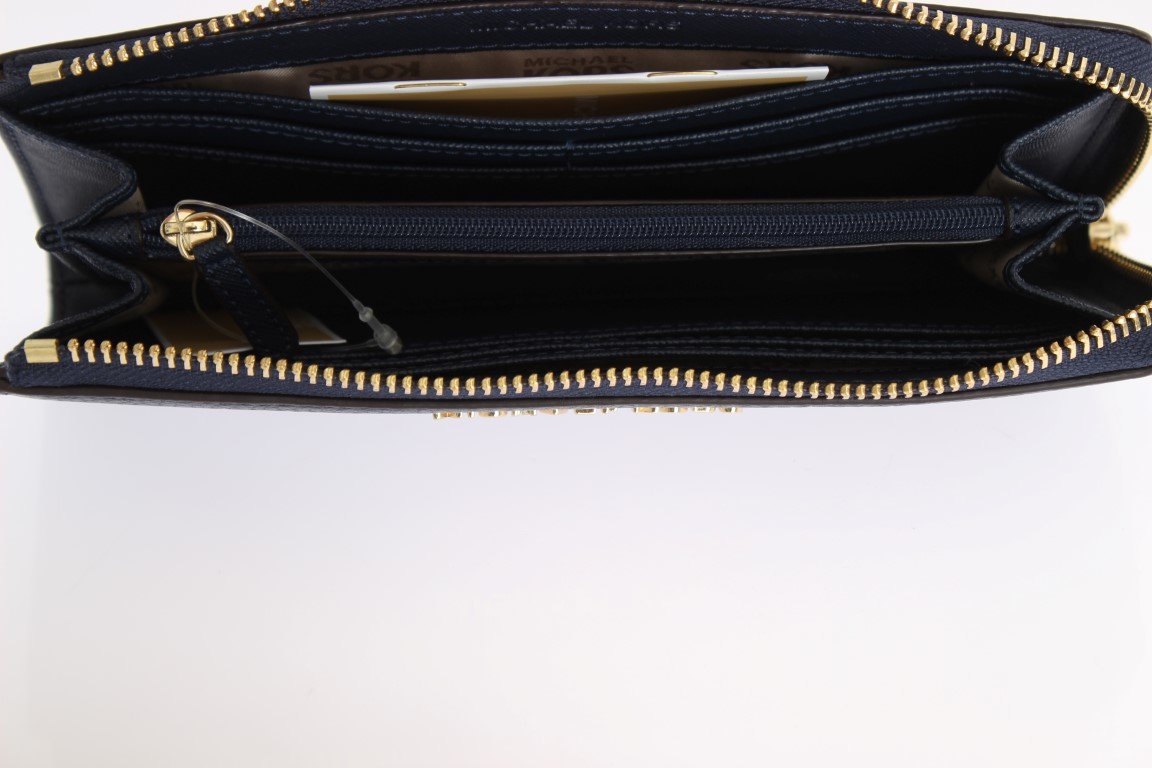 Navy Blue BEDFORD Leather Wallet