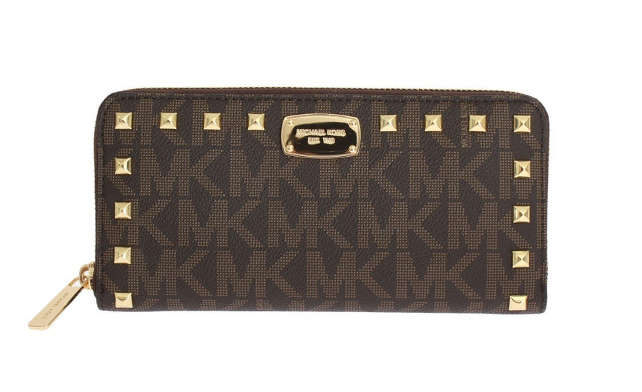 Brown JET SET ITEM Continental Wallet