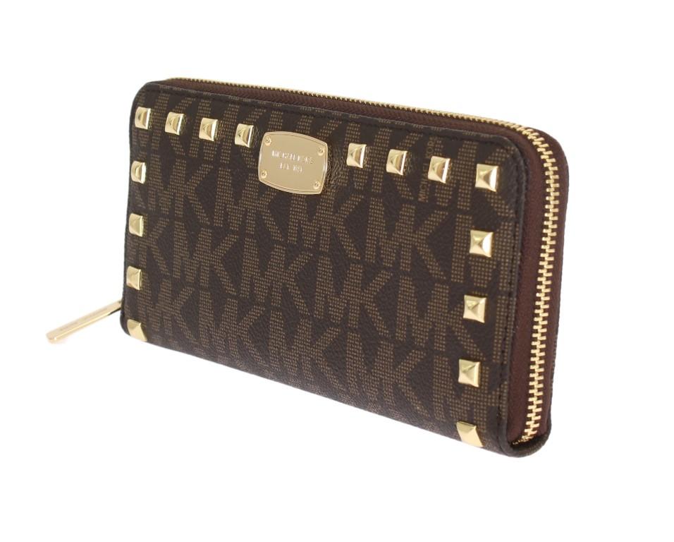 Brown JET SET ITEM Continental Wallet
