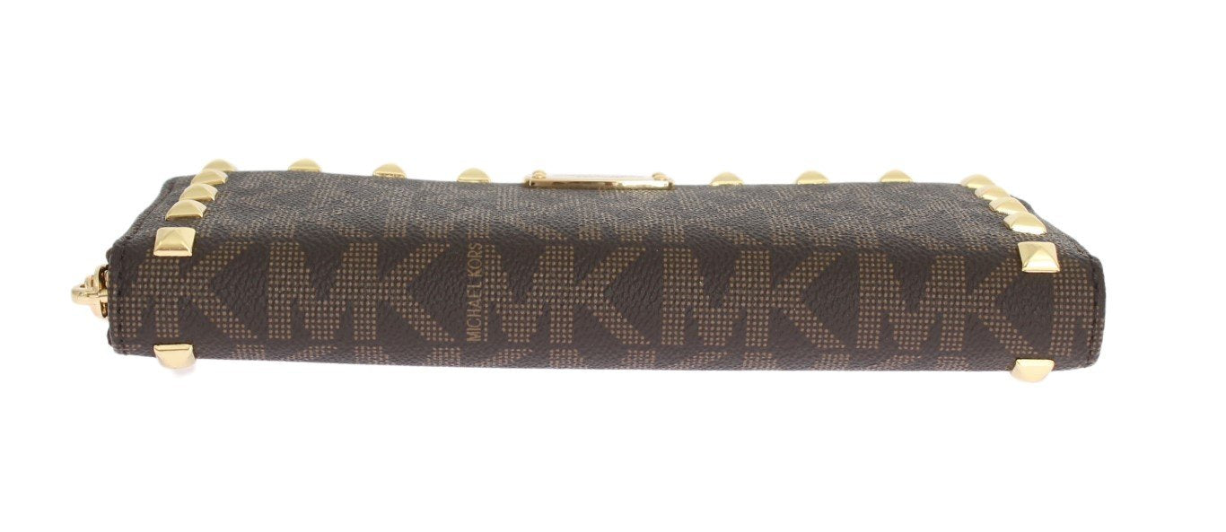 Brown JET SET ITEM Continental Wallet