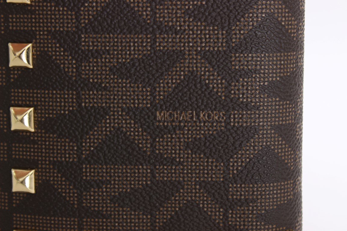 Brown JET SET ITEM Continental Wallet