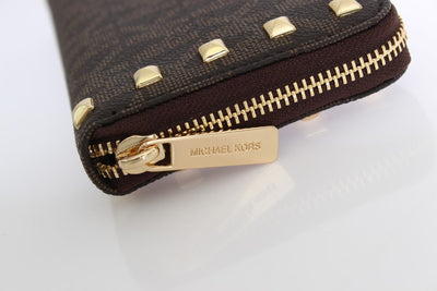 Brown JET SET ITEM Continental Wallet