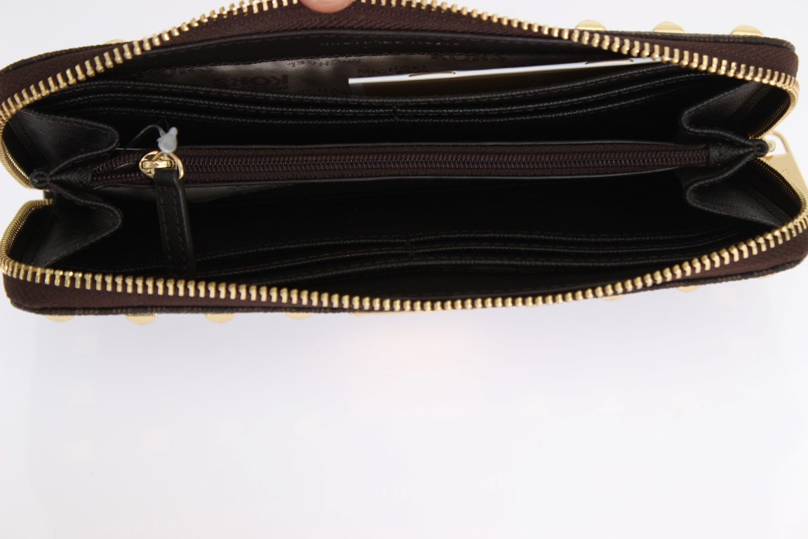 Brown JET SET ITEM Continental Wallet
