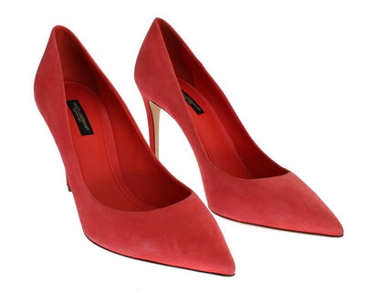 Pink Suede Classic Stilettos Pumps Shoes