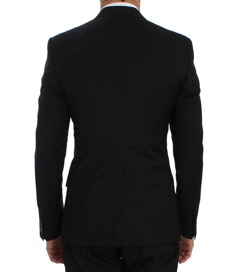 Black Wool Slim Fit Blazer Jacket
