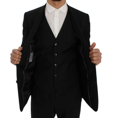Black Wool Slim Fit Blazer Jacket
