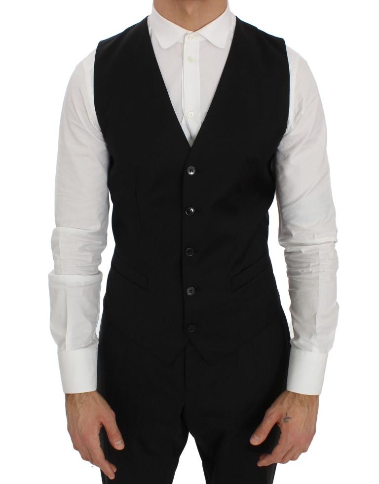 Black Wool Slim Fit Blazer Jacket