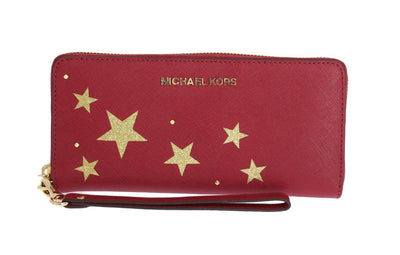 Red ILLUSTRATIONS Travel Continental Wallet
