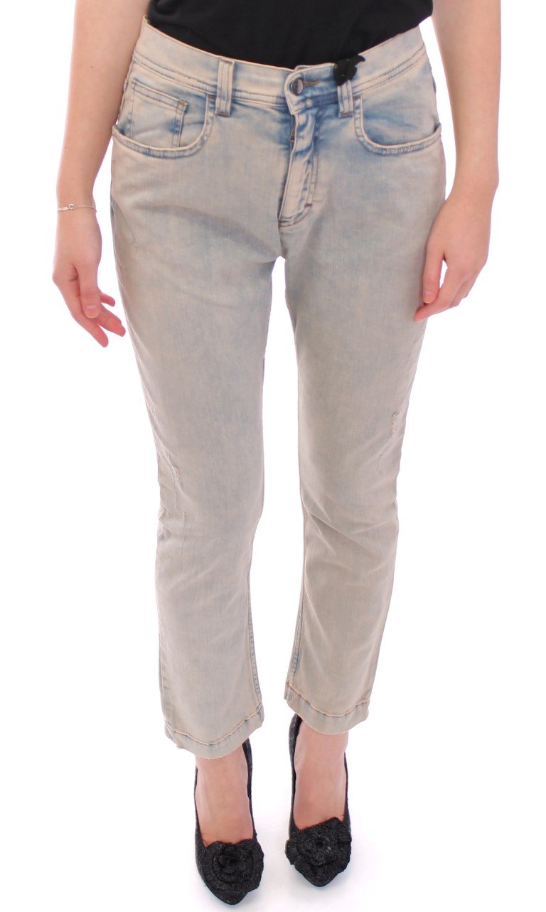 Blue BOYISH Boyfriend Stretch Jeans