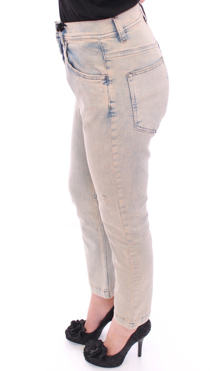 Blue BOYISH Boyfriend Stretch Jeans