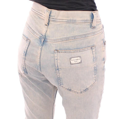 Blue BOYISH Boyfriend Stretch Jeans