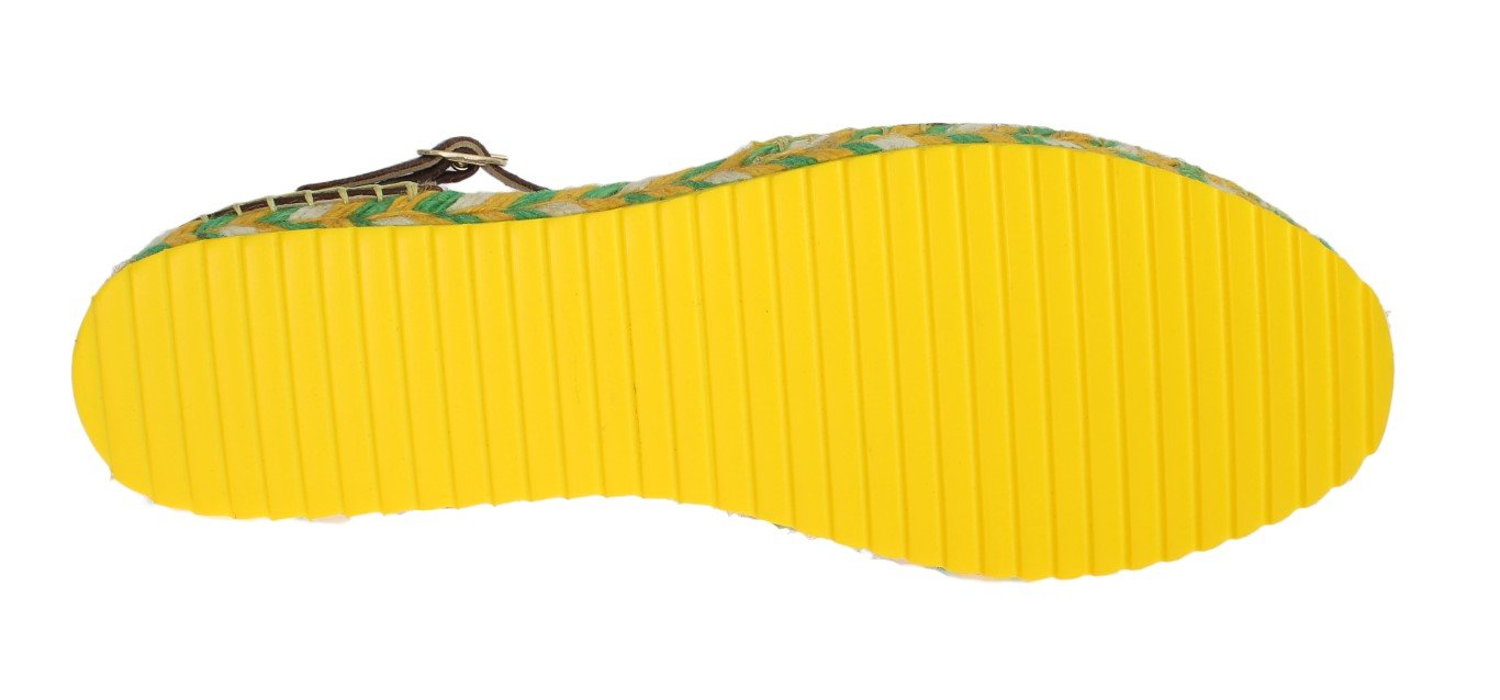 Lemon Brocade Espadrilles Sandals