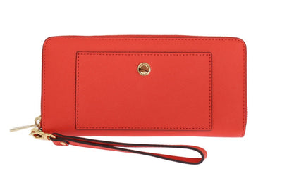 Red GREENWICH Continental Leather Wallet