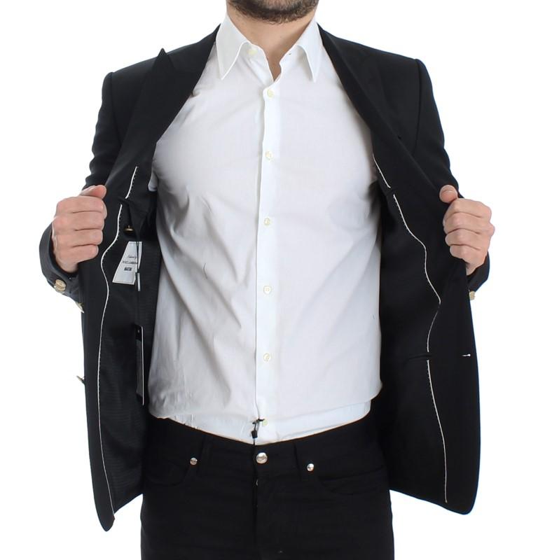 Black wool MARTINI slim fit blazer