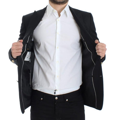 Black wool MARTINI slim fit blazer