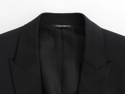 Black wool MARTINI slim fit blazer