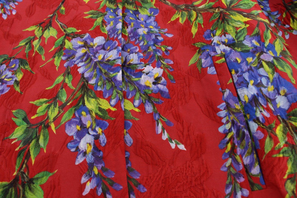 Red Floral Brocade Jacket