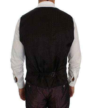 Purple Fantasy Silk Dress Vest