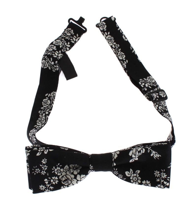 Black Silk Bowtie & Leather Belt Gift Box