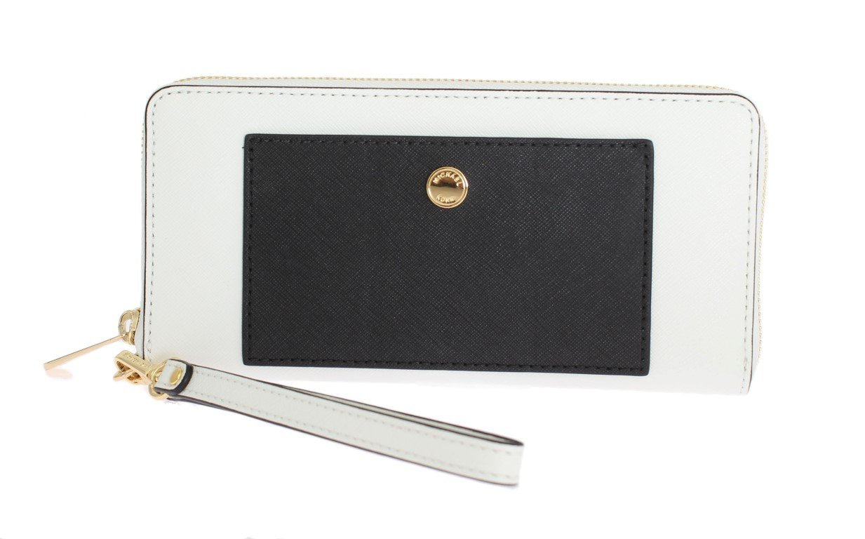 White Black GREENWICH Continental Wallet