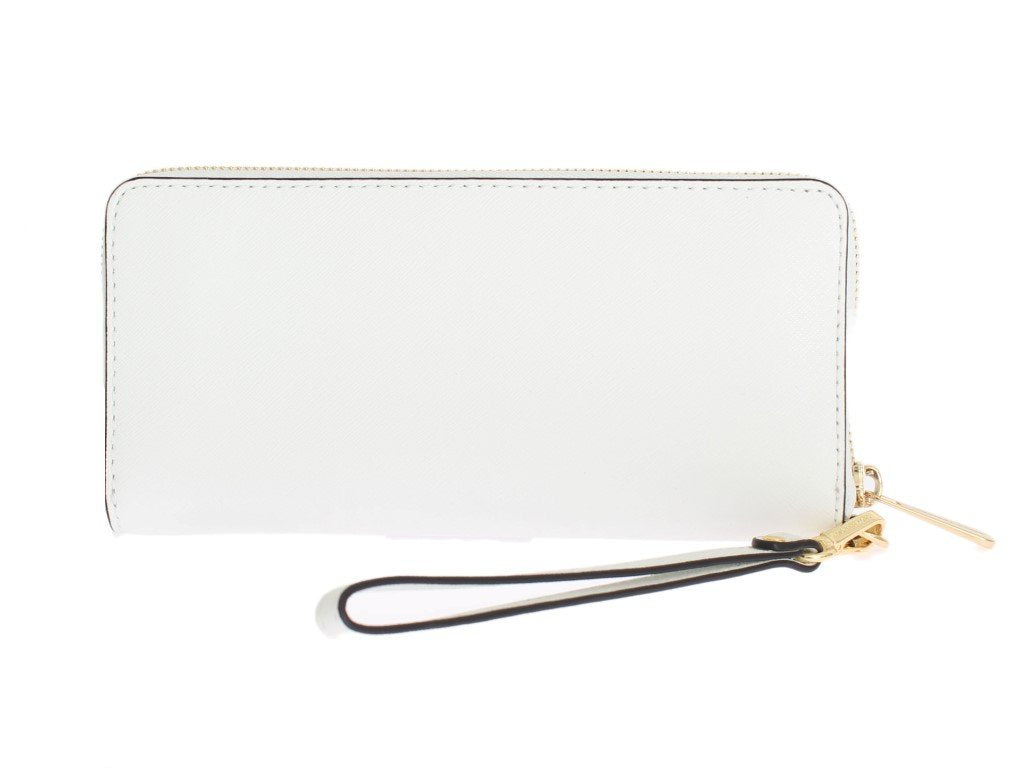 White Black GREENWICH Continental Wallet