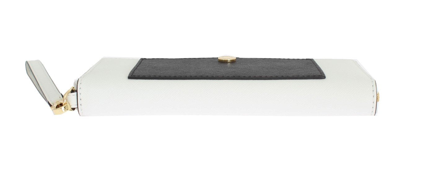 White Black GREENWICH Continental Wallet