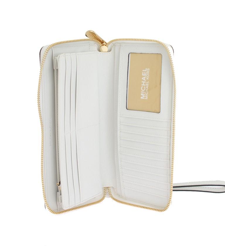 White Black GREENWICH Continental Wallet